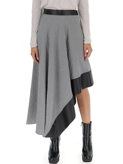 Shop Loewe Asymmetric Hem Skirt In Multi