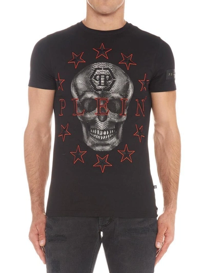 Philipp Plein Logo Skull T In Black | ModeSens