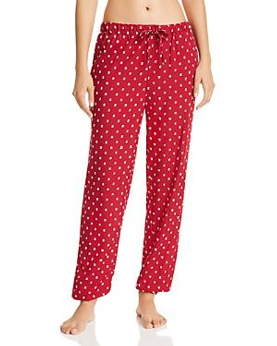 Shop Calvin Klein Woven Viscose Jogger Pajama Pants In Clip Dot