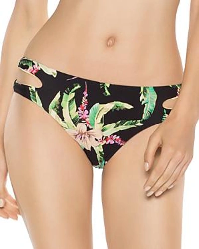 Shop Isabella Rose Islander Maui Cutout Bikini Bottom In Black