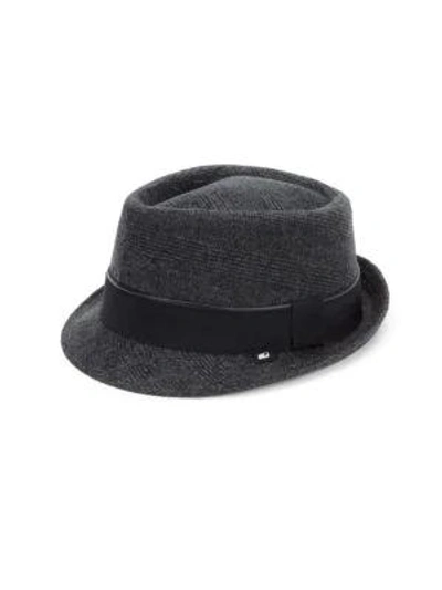 Shop Block Headwear Plaid Fedora In Black