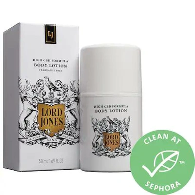 Shop Lord Jones High Cbd Formula Body Lotion Fragrance Free 1.69 oz/ 50 ml
