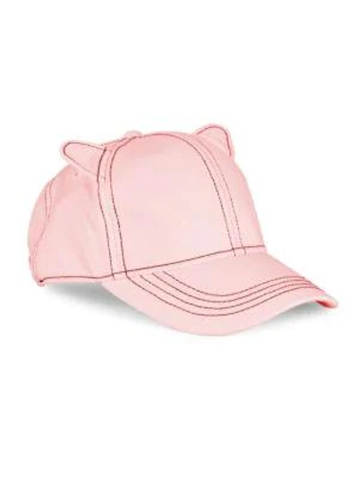 Shop Karl Lagerfeld Cat Ears Baseball Hat In Pink