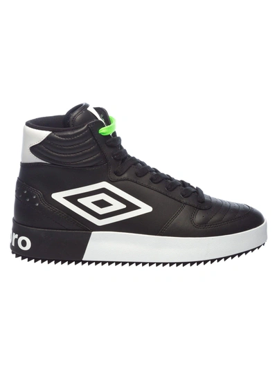 Shop Umbro Hi-top Logo Sneakers In Black