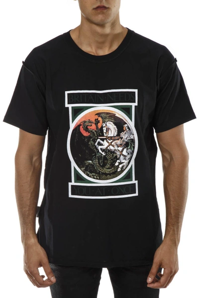 Shop Represent Black Cotton George & The Dragon T-shirt