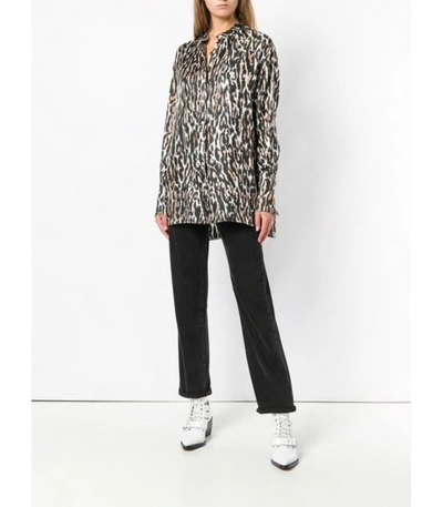Shop Calvin Klein 205w39nyc Leopard Print Blouse