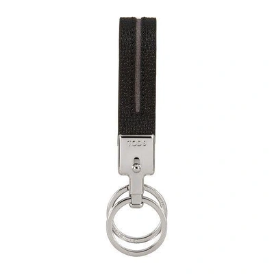 Shop Tod's Leather Key Holder In Black