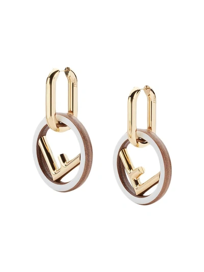 Shop Fendi F Is For  Earrings - Metallic