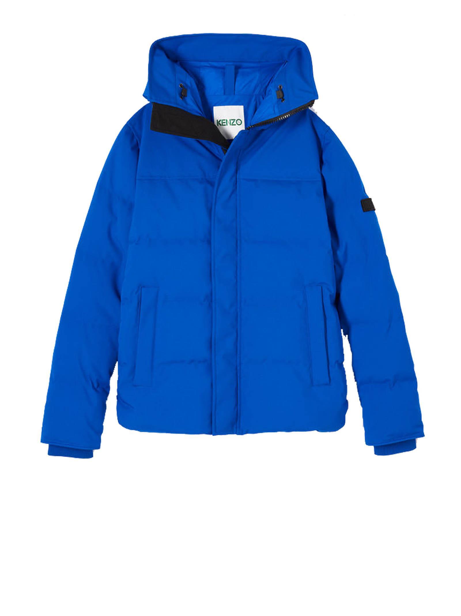 kenzo hooded quilted down jacket