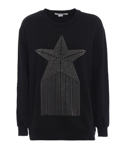 Shop Stella Mccartney Star Embellished Sweatshirt In Black