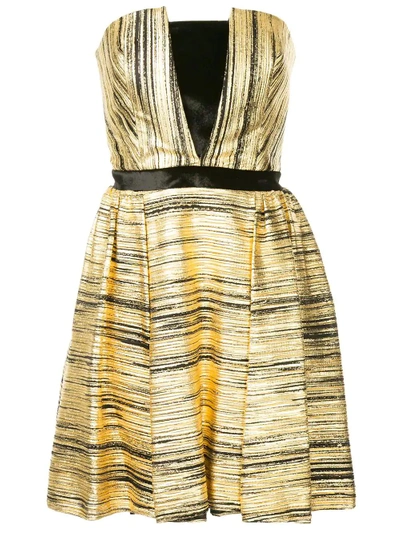 Shop Ingie Paris Strapless Short Dress - Gold