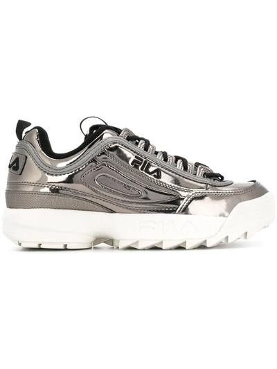 Shop Fila Disruptor Sneakers  In Silver