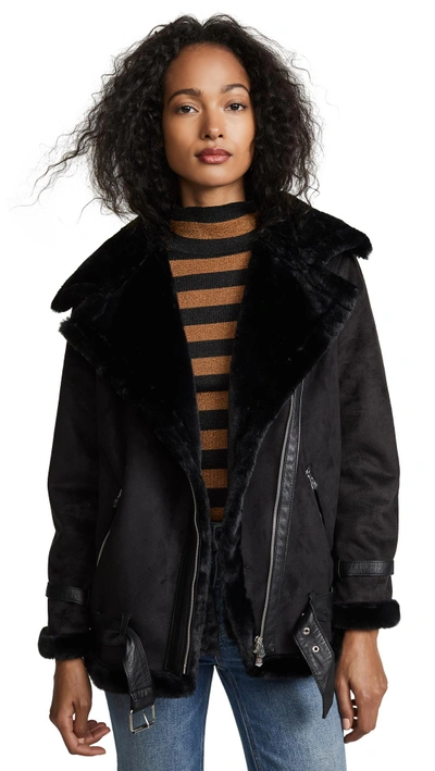 Shop Otto D'ame Pillow Coat In Nero
