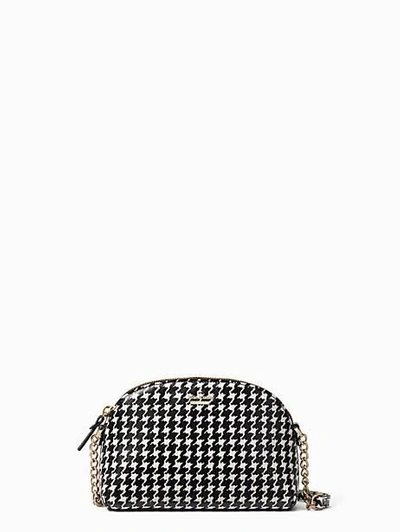 Shop Kate Spade Cameron Street Houndstooth Hilli In Black/french Cream