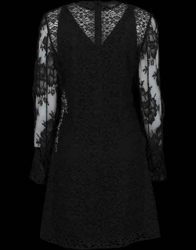 Shop Stella Mccartney Cassie Floral Lace Dress In Black