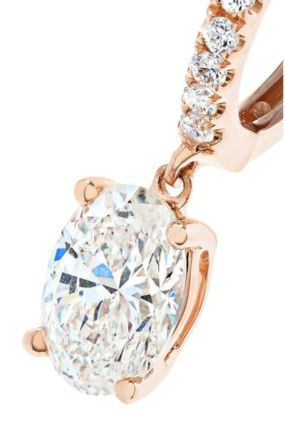 Shop Anita Ko Huggie 18-karat Rose Gold Diamond Earring