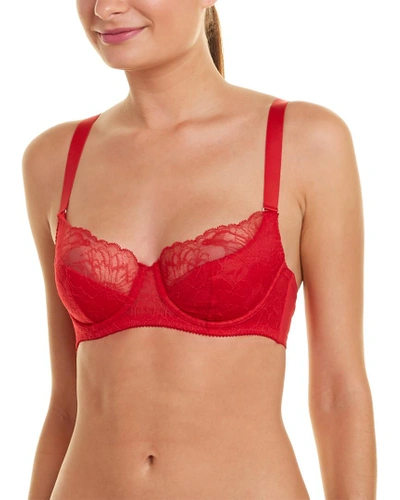 Wolford Stretch Lace Cup Bra In Red