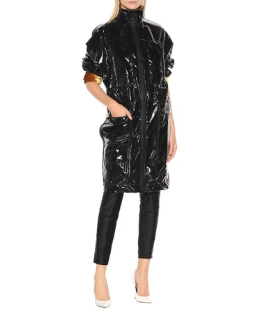 Shop Haider Ackermann Vinyl Coat In Black