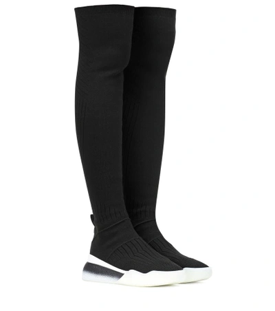 Shop Stella Mccartney Over-the-knee Sock Sneakers In Black