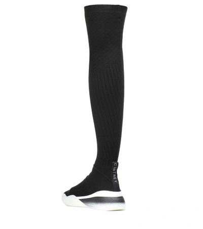 Shop Stella Mccartney Over-the-knee Sock Sneakers In Black