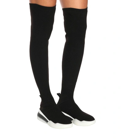 Shop Stella Mccartney Over-the-knee Sock Sneakers In Black