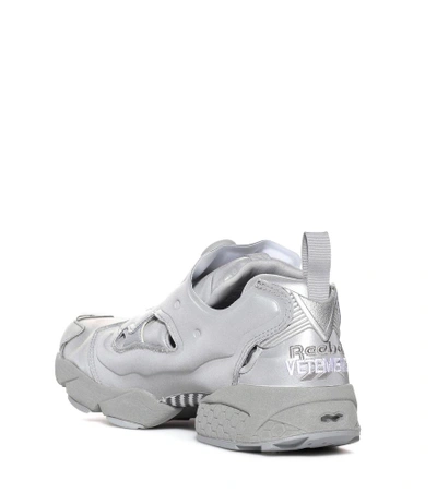Shop Vetements X Reebok Instapump Fury Sneakers In Silver