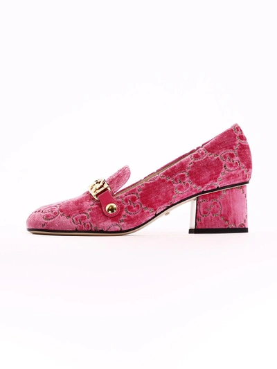Gucci sylvie velvet pump best sale