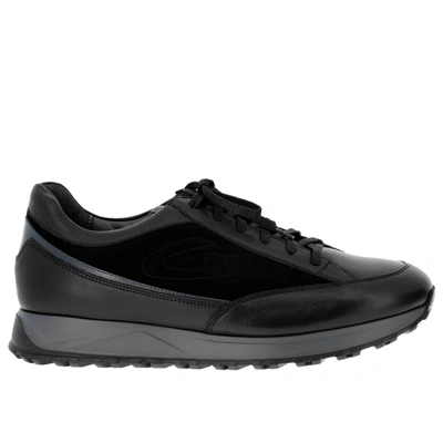 Shop Alberto Guardiani Guardiani Sneakers Shoes Men Guardiani In Black