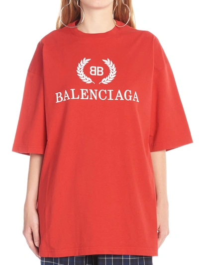 Balenciaga T-shirt In Red | ModeSens