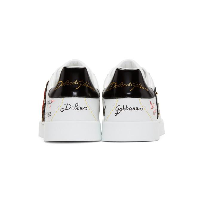 Dolce & Gabbana Dolce And Gabbana White Portofino Prince Low-top ...