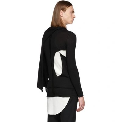 Shop Rick Owens Black Cape Sweater In 09 Black