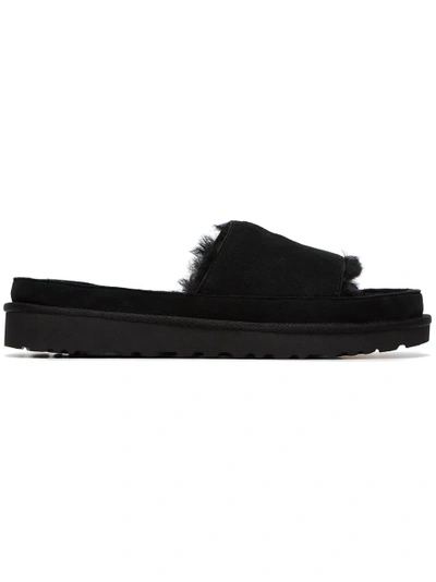 Shop Y/project X Ugg Black Shearling Slides