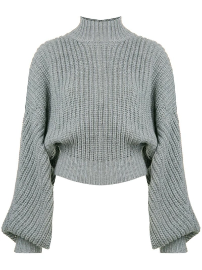 Shop A.w.a.k.e. Back Buttons Jumper - Grey