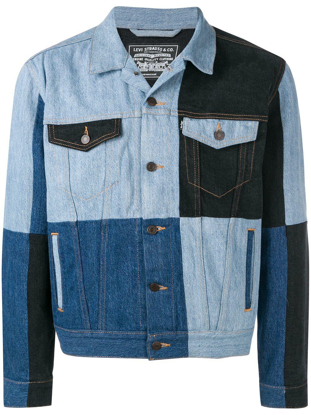 gosha rubchinskiy x levi's patchwork jacket