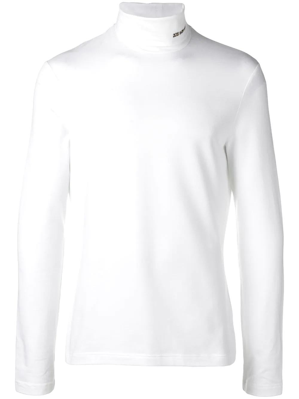 Calvin Klein 205w39nyc Rollkragenpullover Mit Logo-stickerei In White |  ModeSens