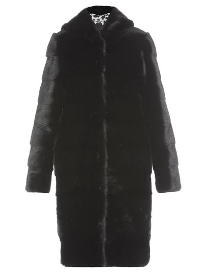 Shop Philipp Plein Fur Coat In Black