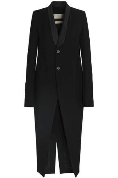 Shop Rick Owens Wool Coat In Black