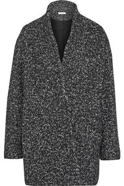 Shop Iro Woman Bouclé-tweed Coat Charcoal