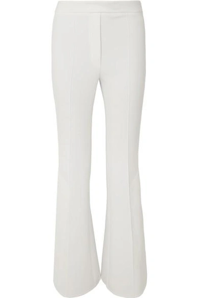 Shop Ellery Durand Crepe Flared Pants In White