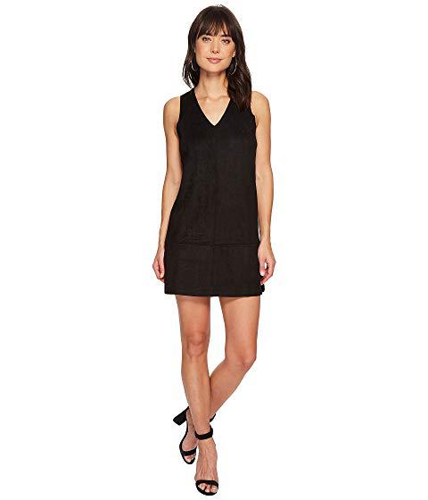 faux suede shift dress