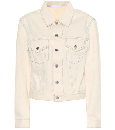 Shop Helmut Lang Denim Jacket In White