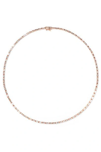 Shop Anita Ko 18-karat Rose Gold Diamond Choker