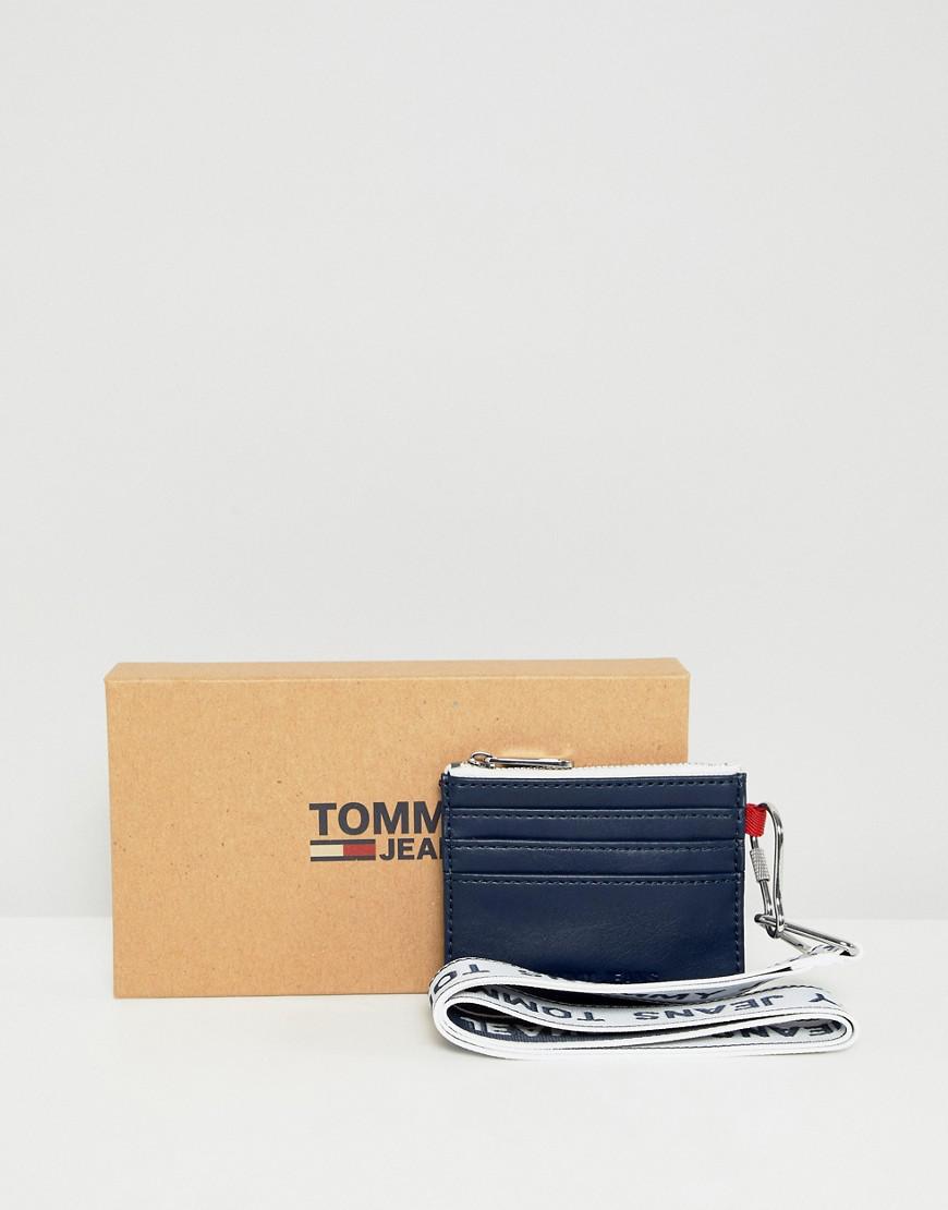 Tommy Jeans Logo Lanyard Cardholder In 