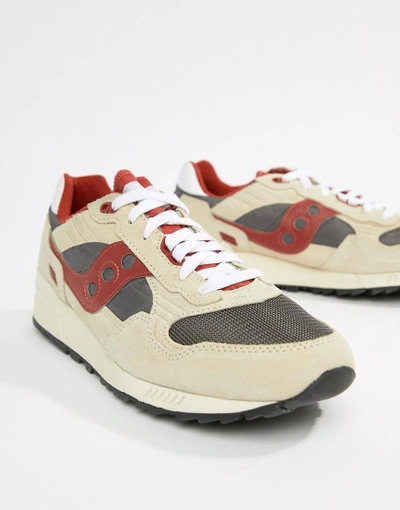 Shop Saucony Shadow 5000 Sneakers In Beige - Beige