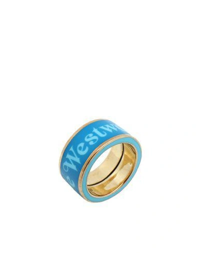 Shop Vivienne Westwood Ring In Azure