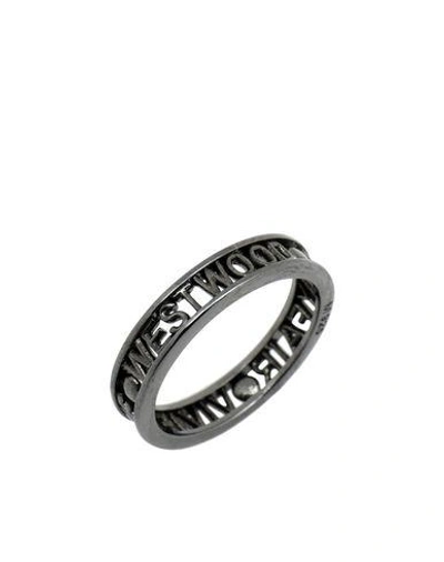 Shop Vivienne Westwood Ring In Lead