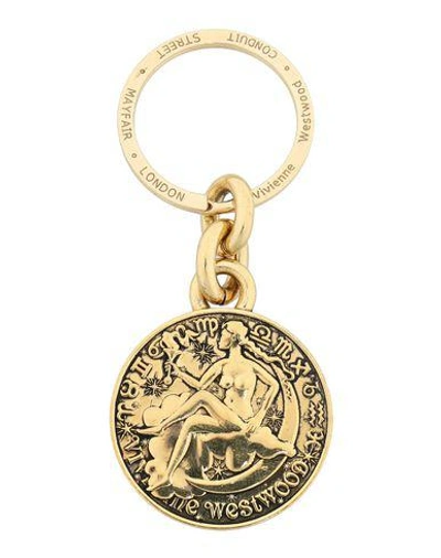 Shop Vivienne Westwood Key Rings In Gold