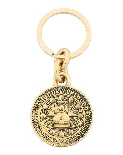 Shop Vivienne Westwood Key Rings In Gold