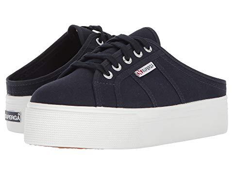 superga platform navy