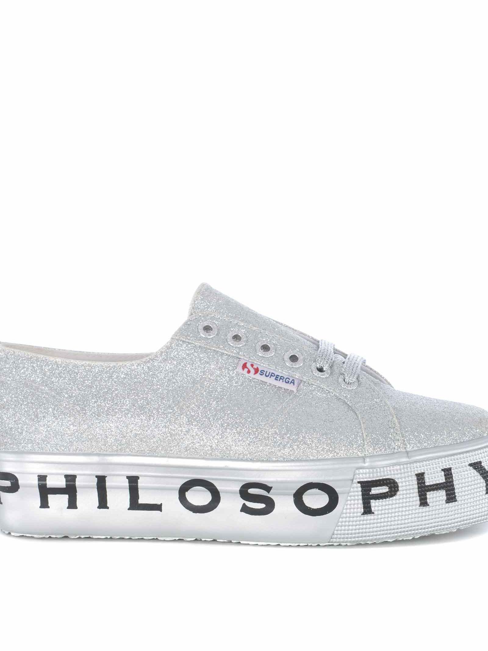 superga argento platform